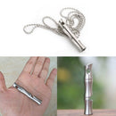 Stainless Steel Emergency Survival Whistle Mini Outdoor Camping Hiking Whi YVW