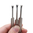 3x Leather Leathercraft Tool Stitching U+V Shaped Groover Skiving Edge EHJ