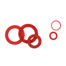 150Pcs M2 M2.5 M3 M4 M5 M6 M8 Red Insulating Fiber Flat Washers Sealing  AYP