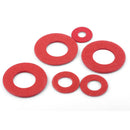 150Pcs M2 M2.5 M3 M4 M5 M6 M8 Red Insulating Fiber Flat Washers Sealing  AYP