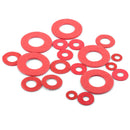 150Pcs M2 M2.5 M3 M4 M5 M6 M8 Red Insulating Fiber Flat Washers Sealing  AYP