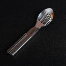 4Pcs Stainless Steel Fork Spoon Cutter Opener Set Kit Cutlery For Camping