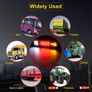 1 Pair 12V 19-LED Trailer Car Rear Tail Brake Turn Light Indicator Reverse Lamp