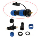 IP68 SP13 2Pin Waterproof Plug Socket Power Cable Connector dsa QZD