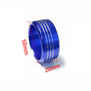 3Pcs Aluminum AC Climate Control Knob Ring Covers For Subaru Impreza Blue SKX