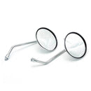 1Pair Motorcycle Rear View Rearview Side Round Mirror Universal 10mm Stree LPZ