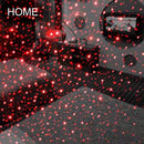 USB LED Car Atmosphere Lamp Interior Ceiling Ambient Star Red Light Projector