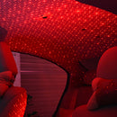 USB LED Car Atmosphere Lamp Interior Ceiling Ambient Star Red Light Projector