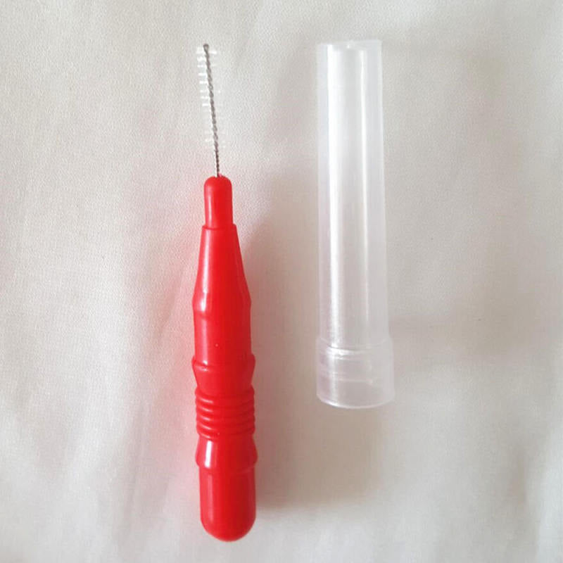50pcs Dental Orthodontic Oral floss Interdental Brush Toothpick Teeth Cl HRT