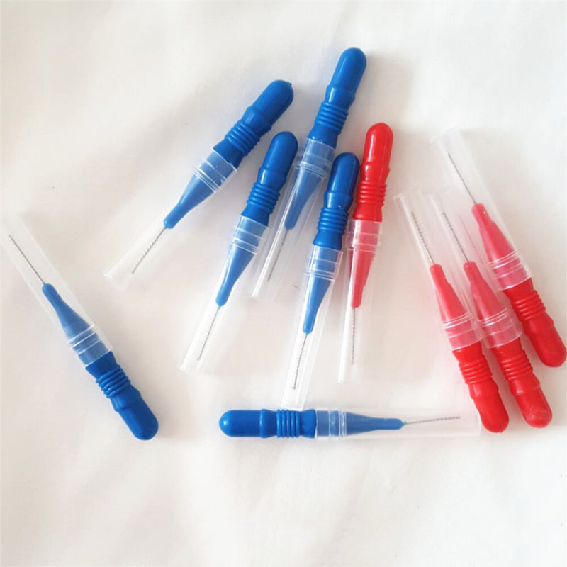 50pcs Dental Orthodontic Oral floss Interdental Brush Toothpick Teeth Cl HRT