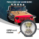 4"inch LED work Light Bar 12V 24V Flood Spot Combo Beam Off Road Lamp Round