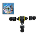 IP68 Waterproof Electrical Cable Wire 3 Pin Connector Outdoor Plug Socket TNI