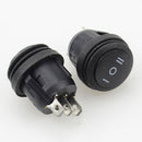 3pcs 3Pin ON-OFF-ON 3 Position Snap Boat Car Rocker Switch 6A/250v 440v Ac PMJ