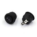3pcs 3Pin ON-OFF-ON 3 Position Snap Boat Car Rocker Switch 6A/250v 440v Ac PMJ