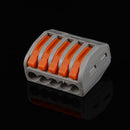 10Pcs 5 Way Reusable Spring Lever Terminal Block Cable Wire Connector N OPV