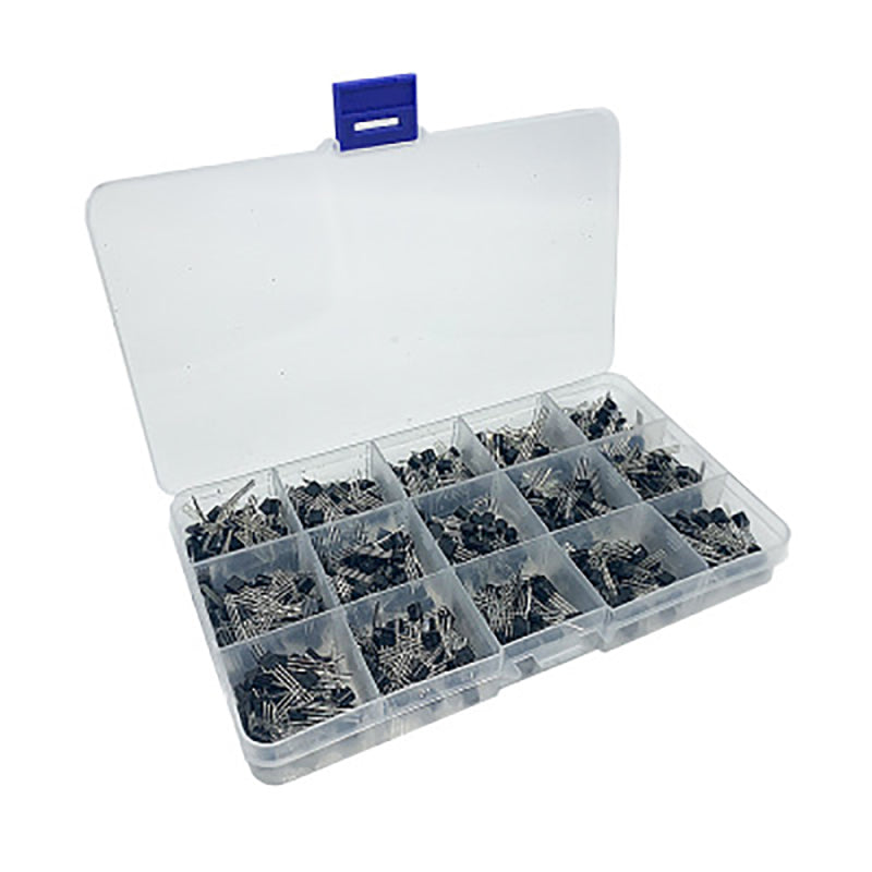 10Values x20 200pcs NPN PNP Power Transistor Assortment Kit Box BC337 BC5 SDT