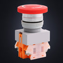 4Pcs Self-Locking Emergency Stop Mushroom Push Button Switch Red LAY37-01ZS
