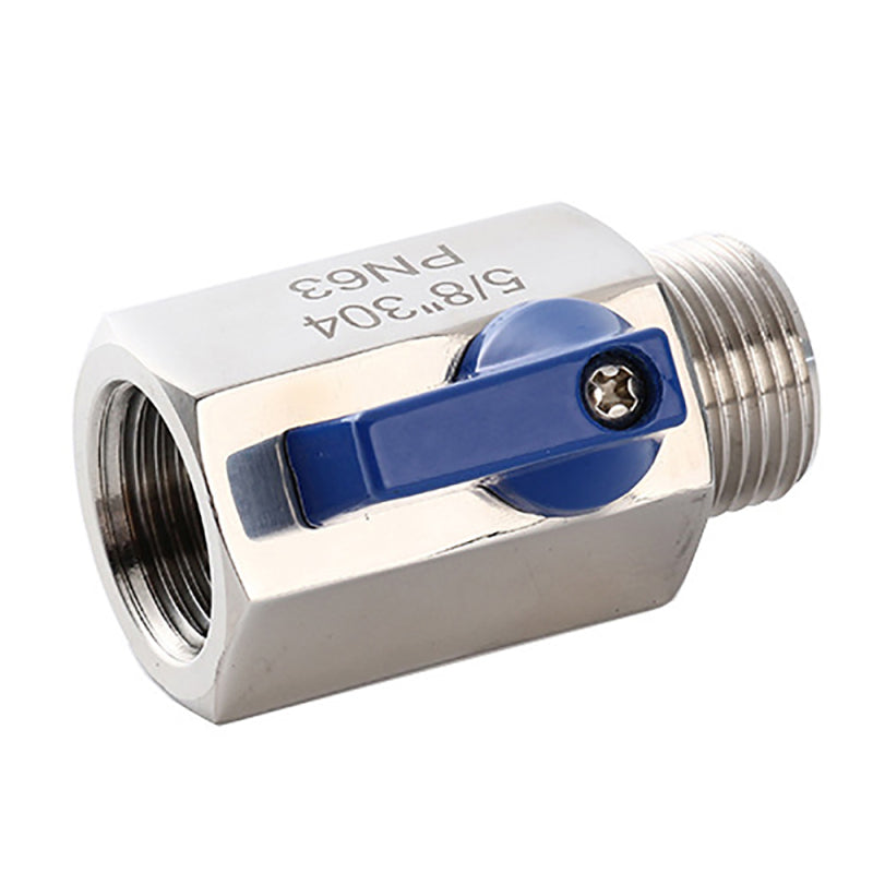 1/2" NPT, Stainless Steel 304 Mini Ball Valve Female X Male Brewing Ball Valve Y