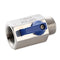 1/2" NPT, Stainless Steel 304 Mini Ball Valve Female X Male Brewing Ball Valve g