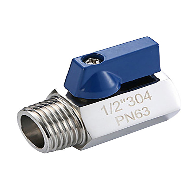 1/2" NPT, Stainless Steel 304 Mini Ball Valve Female X Male Brewing Ball Valve g