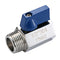 1/2" NPT, Stainless Steel 304 Mini Ball Valve Female X Male Brewing Ball Valve Y
