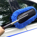 Microfiber Telescoping Car Wash Body Duster Brush Dust Mop Cleaning KIQ