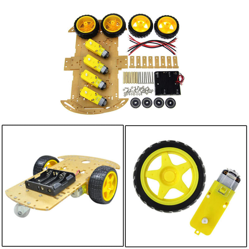 4-wheel Smart Robot Car Chassis Kits Chassis Auto accessories For Ardui WOA MET