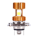 1PC H4 LED 3 COB Motorcycle Headlight Bulb 2000LM 6000K 12V Hi/Lo Beam QBX