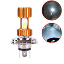 1PC H4 LED 3 COB Motorcycle Headlight Bulb 2000LM 6000K 12V Hi/Lo Beam QBX