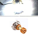 1PC H4 LED 3 COB Motorcycle Headlight Bulb 2000LM 6000K 12V Hi/Lo Beam QBX