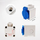 16 Amp 2-Pin Straight Panel Socket Blue Single Phase ZZ112 220 V IP44 Wa WDM