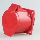 Red 380V 32A 4-PIN Industrial Plug Or Sockets ZZ324 Industrial Waterproo OZL