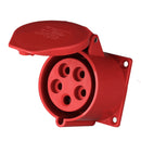 Red 380V 32A 4-PIN Industrial Plug Or Sockets ZZ324 Industrial Waterproo OZL
