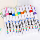 6x Motorcycle Tread Marking Cool Car Paint Tire Pen Marker White Tyre Wate GFP