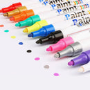 6x Motorcycle Tread Marking Cool Car Paint Tire Pen Marker White Tyre Wate GFP