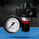 BR3000 G3/8''Air Compressor Pressure Relief Regulator Valve w/ Gauge & DHE