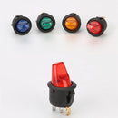 3PCS LED Round12V 3-Pin On Off Rocker Switch Waterproof Auto Boat Ship Ty GOH