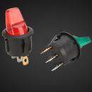 3PCS LED Round12V 3-Pin On Off Rocker Switch Waterproof Auto Boat Ship Ty GOH