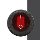 2PCS Waterproof Round Rocker Switches Green/Red/Blue/Orange 3 Pin ON/OF LGY
