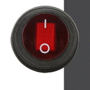 2PCS Waterproof Round Rocker Switches Green/Red/Blue/Orange 3 Pin ON/OF LGY