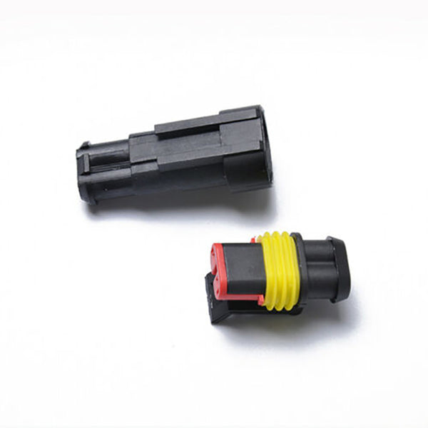 10PCS 2P HID Male And Female Connectors Plug Automotive Car Waterproof Socket qw