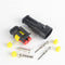 10PCS 2P HID Male And Female Connectors Plug Automotive Car Waterproof Socket qw