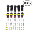 10PCS 2P HID Male And Female Connectors Plug Automotive Car Waterproof Socket qw