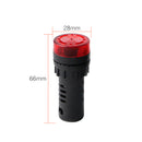 3x 220V/380V/110V/36V ADD-22SM LED Flash Alarm Indicator Signal Lamp wit VCD