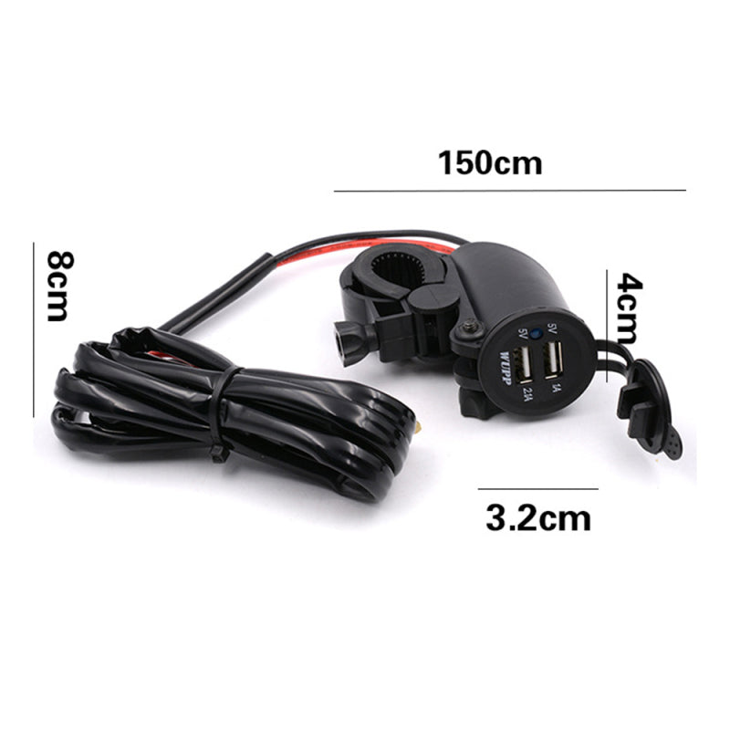 12V 2.1A Dual USB Charger Socket Power Outlet Adapter for Car Boat Marine  HMO