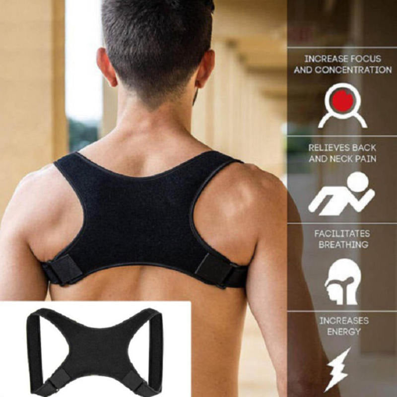 Posture Corrector Adjustable Back Shoulder Belt Support Body Brace Back  AOW