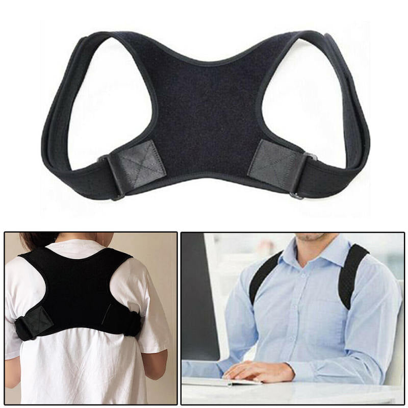 Posture Corrector Adjustable Back Shoulder Belt Support Body Brace Back  AOW