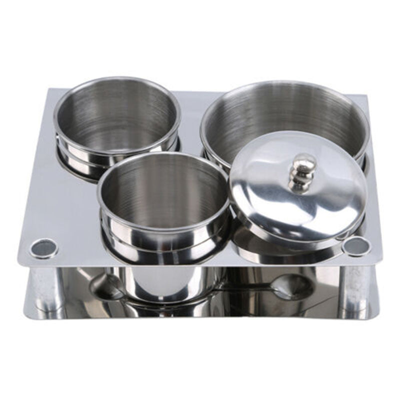 Women Manicure Crystal Liquid Powder Container Cup Stainless Steel Can Tool fsa