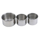 Women Manicure Crystal Liquid Powder Container Cup Stainless Steel Can Tool fsa