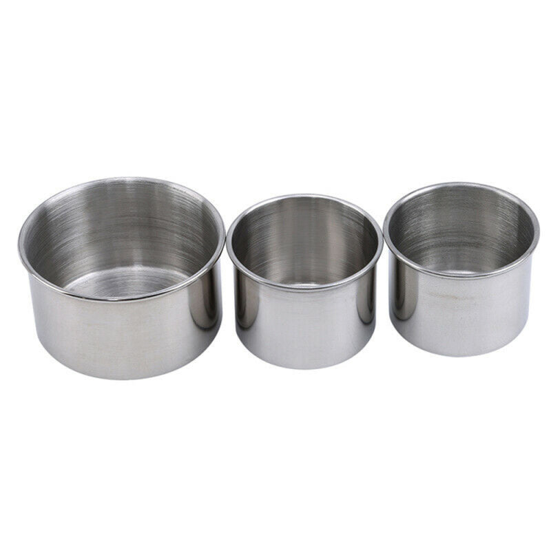 Women Manicure Crystal Liquid Powder Container Cup Stainless Steel Can Tool fsa
